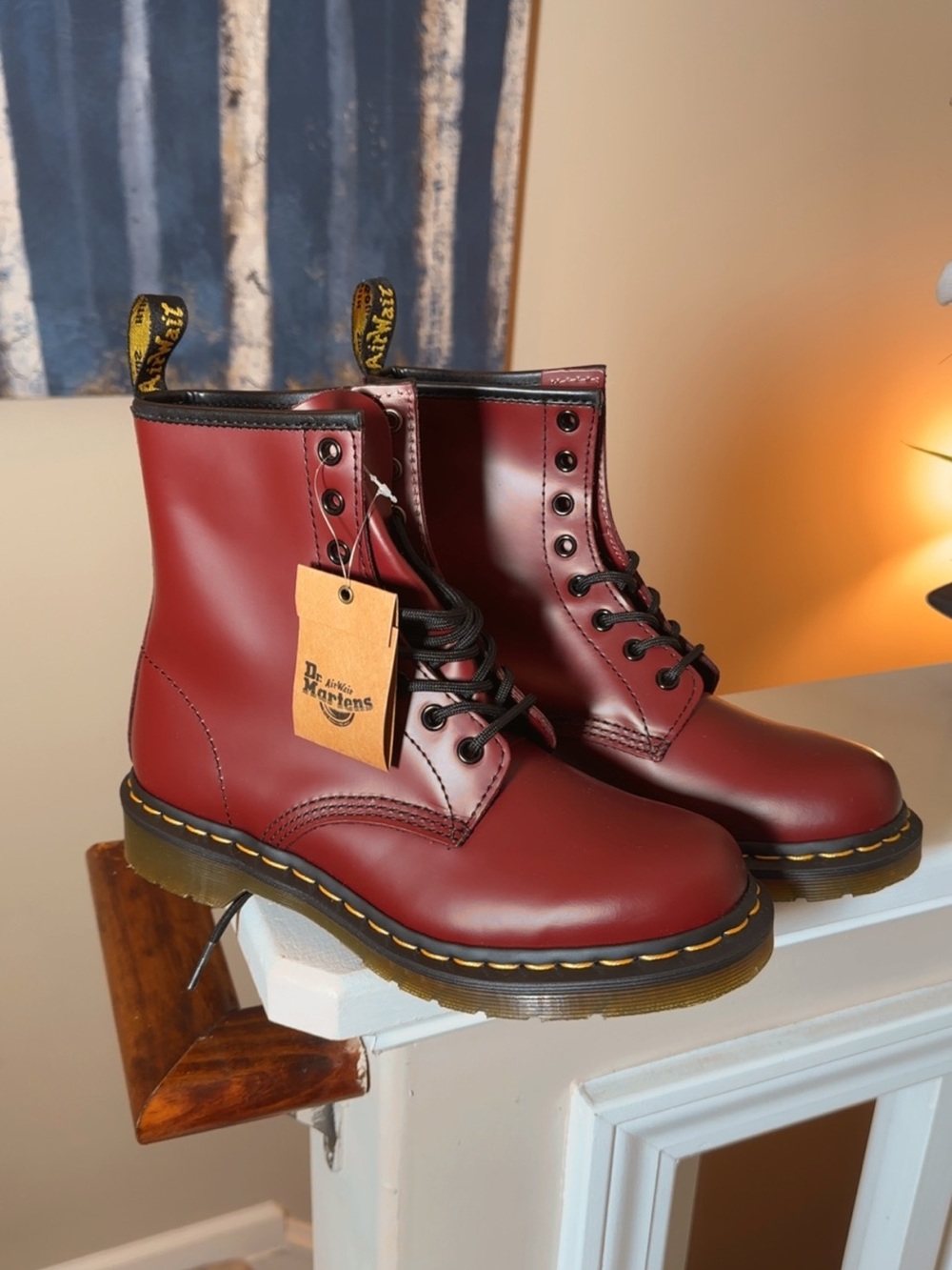 Dr. Martens 1460 Cherry Red Smooth Leather Boots